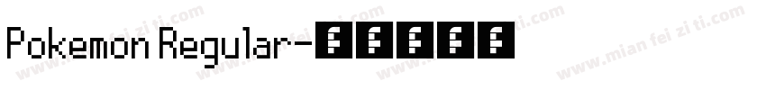 Pokemon Regular字体转换
